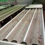 การทำโต๊ะด้วย กระเบื้องหลังคาบ้าน