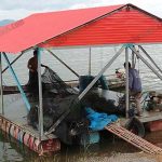 7.ทำความสะอาดตาข่ายเพื่อเตรียมลงปลารุ่นต่อไป