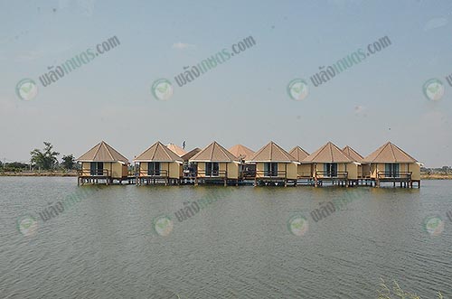 5.ห้องพักบนบ่อเลี้ยงปลาให้บรรยากาศธรรมชาติสุดๆ