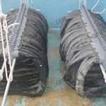 ล้อยางรถจักรยานยนต์สำหรับเลี้ยงปลาไหล