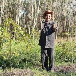 7.ปลูกทุเรียนแบบ 2 ต้นคู่ ในสวนลุงหมูป้าตุ้ย