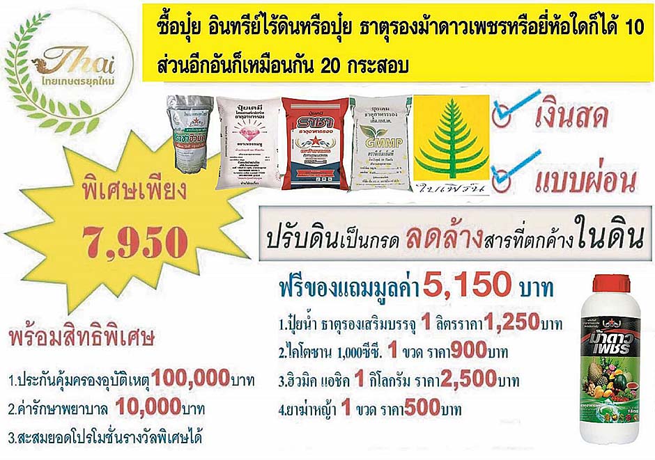 4.ปุ๋ยอินทรีย์ และผลิตภัณฑ์อื่นๆ